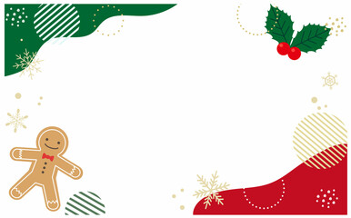 クリスマスのかわいい背景素材