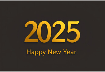 A Happy New Year 2025 banner