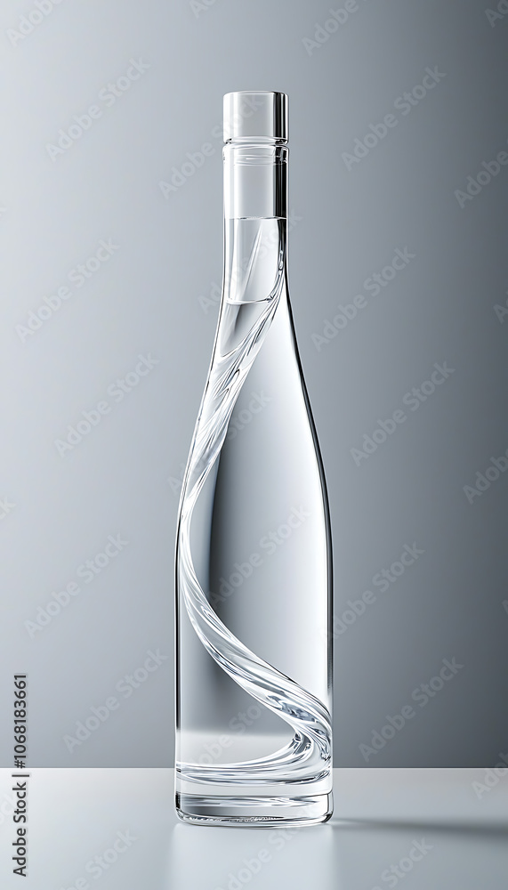 Poster discover the elegance of atypique water bottles with unique angular twists for modern living