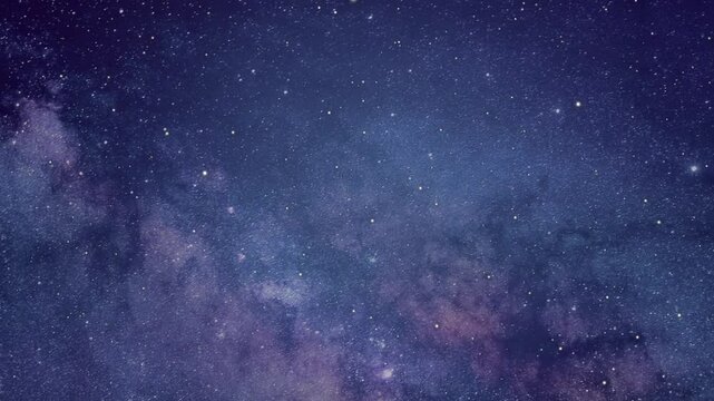 Endless space journey through galaxies and stars, 4K looped cosmic background