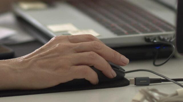 Up and down, with just one hand, exploring websites, a digital land