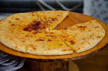 Delicious and fresh pies with filling
