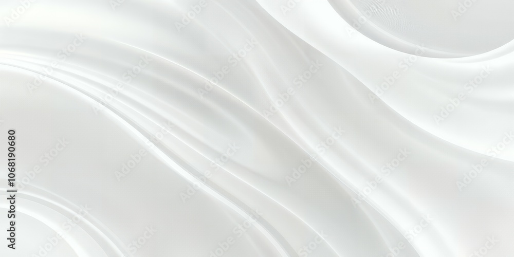 Poster Abstract background of white fabric with soft folds.