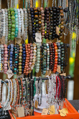 Fototapeta premium designer and decorative handmade jewelry made of stones and metal