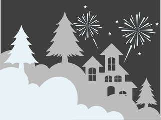 Happy New Year Background Illustration