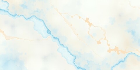 Abstract blue and beige watercolor background.