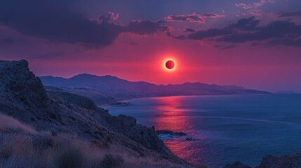 Solar Eclipse over the Sea
