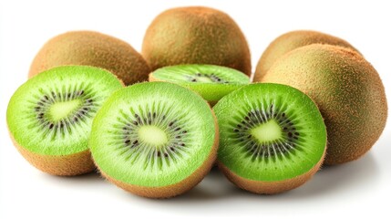 Fototapeta premium Fresh Green Kiwi Fruit
