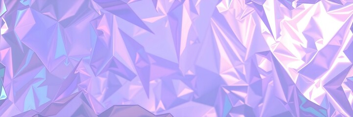 Fototapeta premium Crumpled holographic wrap. Iridescent colorful paper