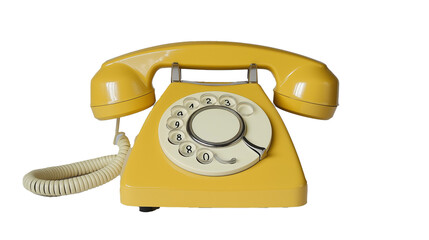old telephone, dial phone, png, no background