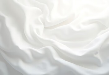 Obraz premium Abstract white elegant aesthetic linen cotton textile fabric background