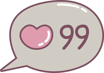 Cute Speech bubble 