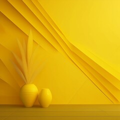 다양한 노란색 패턴의 배경 이미지(Background image with various yellow patterns)