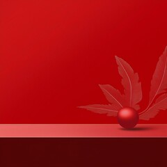 다양한 빨간색 패턴의 배경 이미지 (Background image with various red patterns)