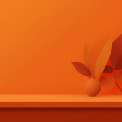 다양한 주황색 패턴의 배경 이미지(Background image with various orange patterns)