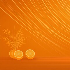 다양한 주황색 패턴의 배경 이미지(Background image with various orange patterns)