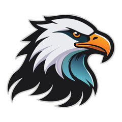 Obraz premium Illustration of a majestic eagle head