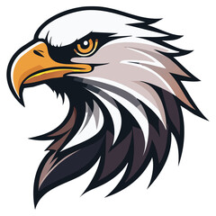 Obraz premium Illustration of a majestic eagle head