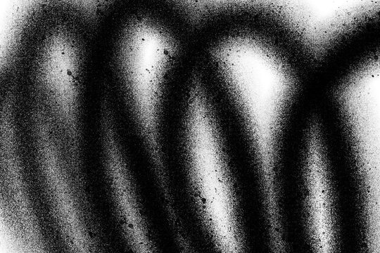 Abstract black spray paint graffiti texture in the white background