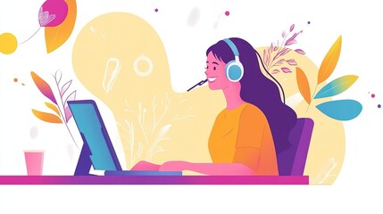 Portrait call center and man consulting with headphones for customer service, help or telemarketing. Happy, confident and consultant agent talking with headset for support, sales or online advice 