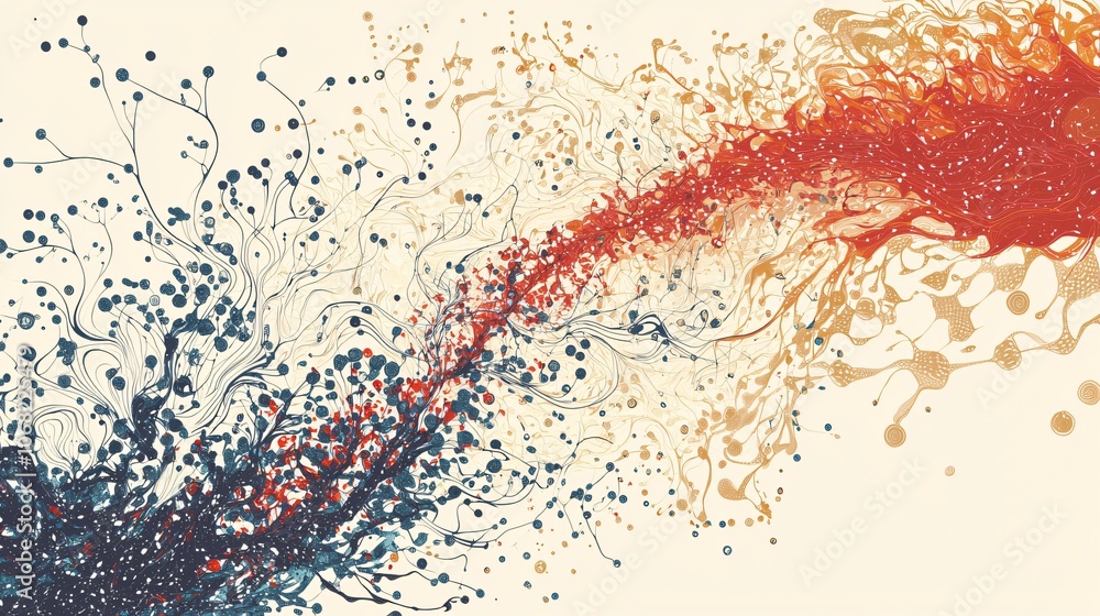 Poster explore the intricacies of chronic condition research through engaging data visualization and artist