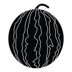 Watermelon, watercolor painting style illustration.