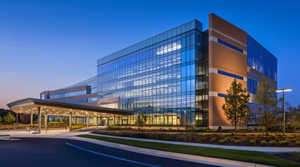 Explore innovative architectural designs of a cutting-edge chronic disease research center medical facility