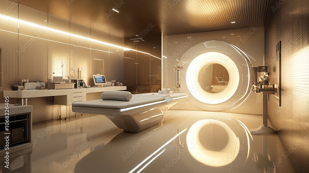 Poster explore the cutting-edge design of a modern diagnostic testing facility for enhanced healthcare serv