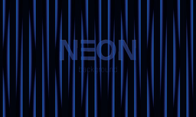 Neon background. Blue neon light. High speed glowing lines. Laser rays.