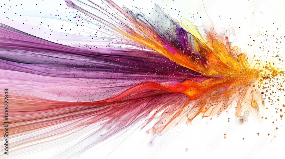 Leinwandbilder visualize health risk monitoring data with artistic flowing designs to enhance understanding and awa