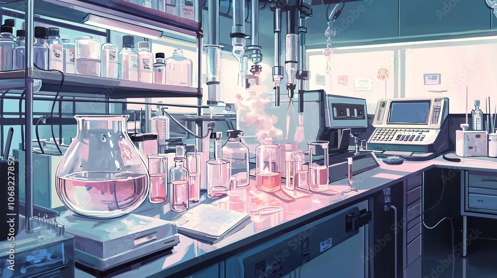 Poster Exploring health risk simulation laboratories understanding scientific illustrations and their impact on research