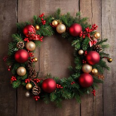festive and christmas decorations creating the perfect seasonal holiday background