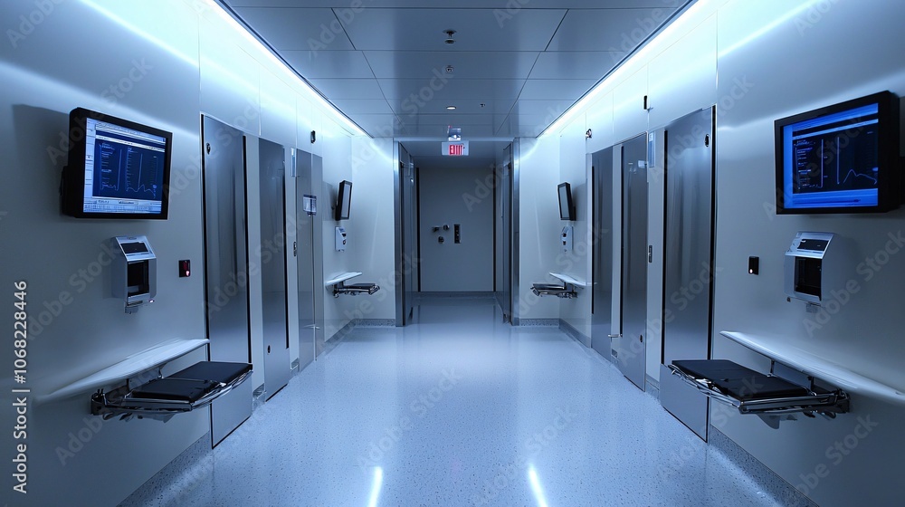 Aufkleber Explore the innovative design of a state-of-the-art immune response monitoring facility with modern features and advanced technology
