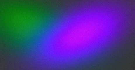 Vibrant color grainy gradient background. Abstract black purple pink blue green color noisy gradient, color flow shaped, vibrant, glowing, noise texture, website header, poster, banner