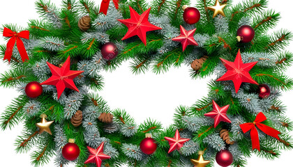 Christmas tree on a white background. 