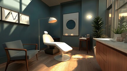 Enhance preventive health assessment spaces by showcasing innovative design elements and functional layouts