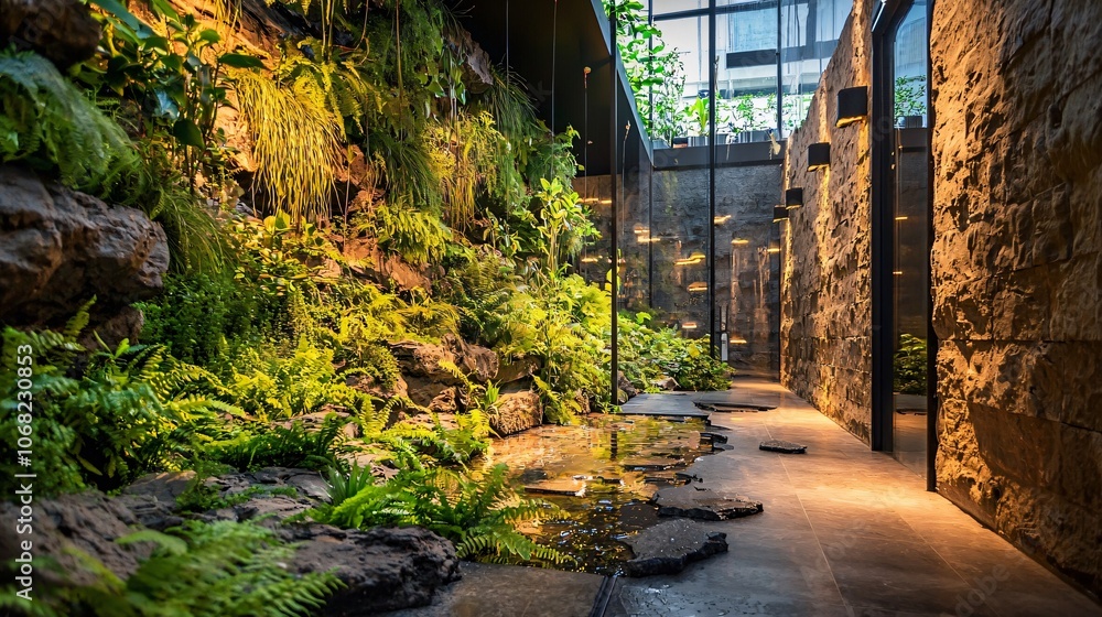 Poster transform your space with wellness optimization embrace biophilic design to enhance natural elements