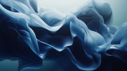 Obraz premium A blue and white image of a wave with a lot of detail