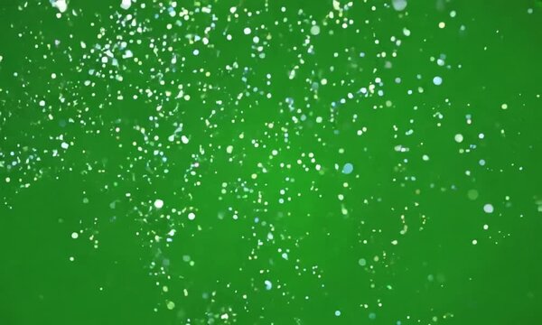 white shines on green scren