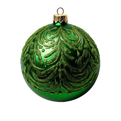 green christmas ball