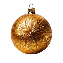 golden christmas ball