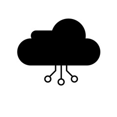 Cloud Tech Icon Glyph