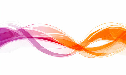 Abstract background with pink and orange wavy lines.