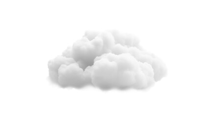 white clouds isolated on white or transparent png