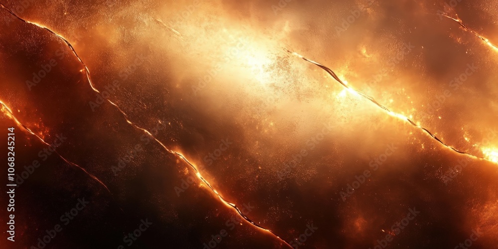 Poster fiery abstract background with glowing texture