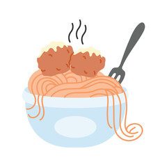 Bowl of spaghetti topped with sauce, a comforting meal