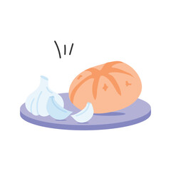 Toasted garlic bread, crispy and full of flavor