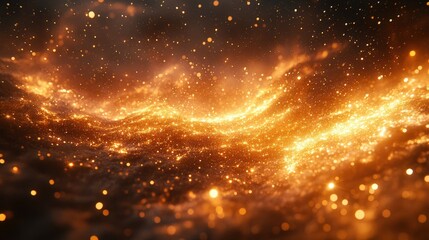 Fototapeta premium Abstract Golden Sparkle Background for Creative Projects