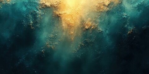Fototapeta premium Abstract Ocean Waves with Golden Light Reflection