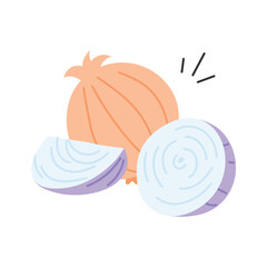 Have a look at this amazing icon of onion, yellow onion, isolated on white background